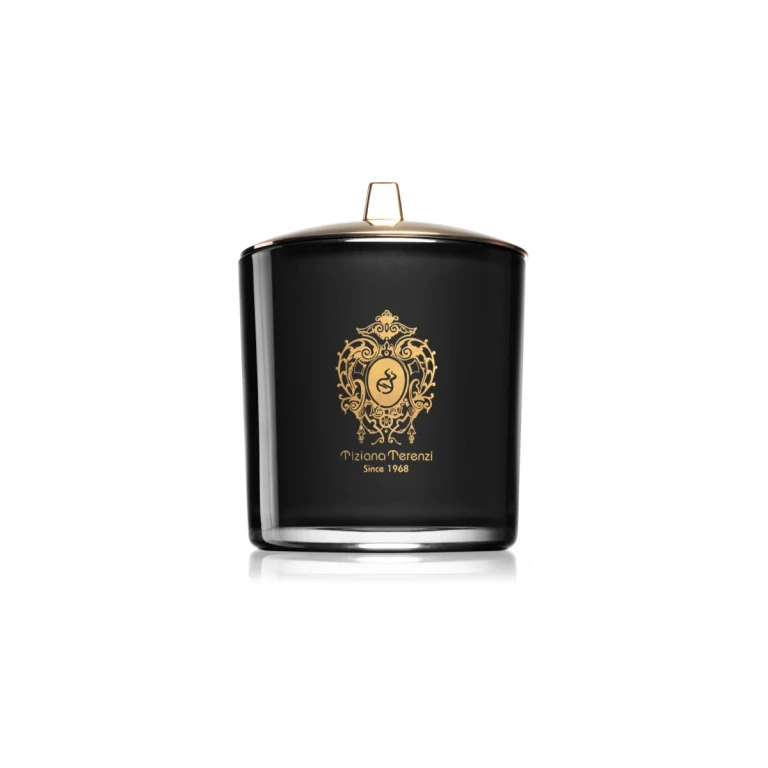 Black XIX March scented candle with wooden wick with wooden wick 900 g