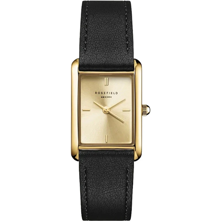 Heirloom Modern Champagne Dial Black Gold Leather Hcblg-H07