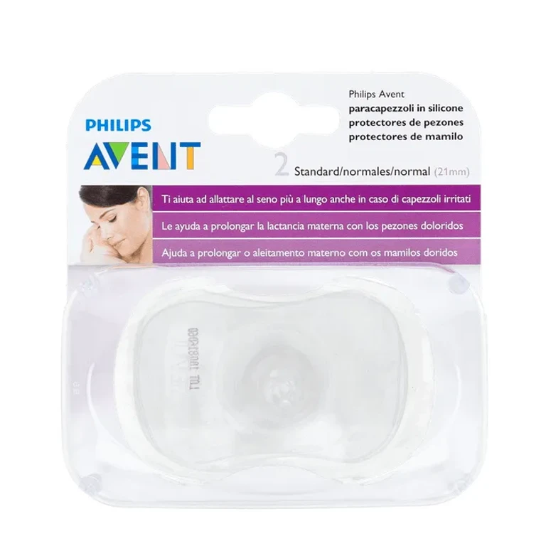 2 standard silicone breast shields