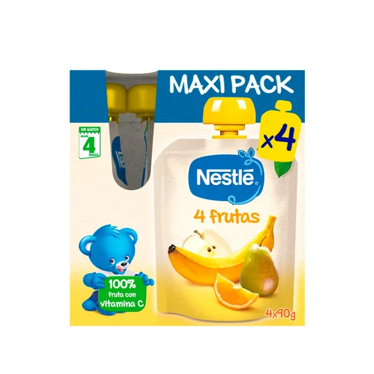Nestlé 4 Fruit Sachet 4x90g Maxi Pack