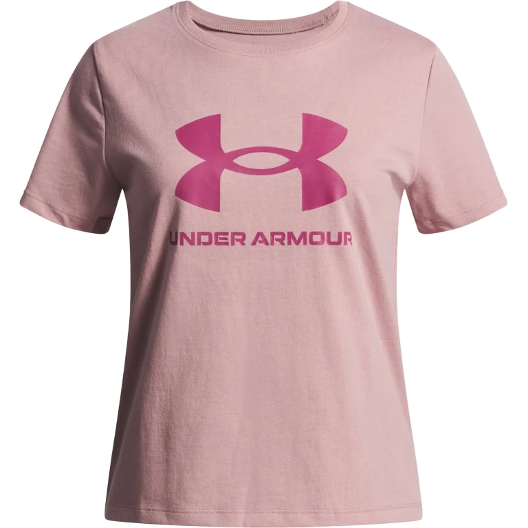 UA Big Logo Short Sleeve T-Shirt - Girls