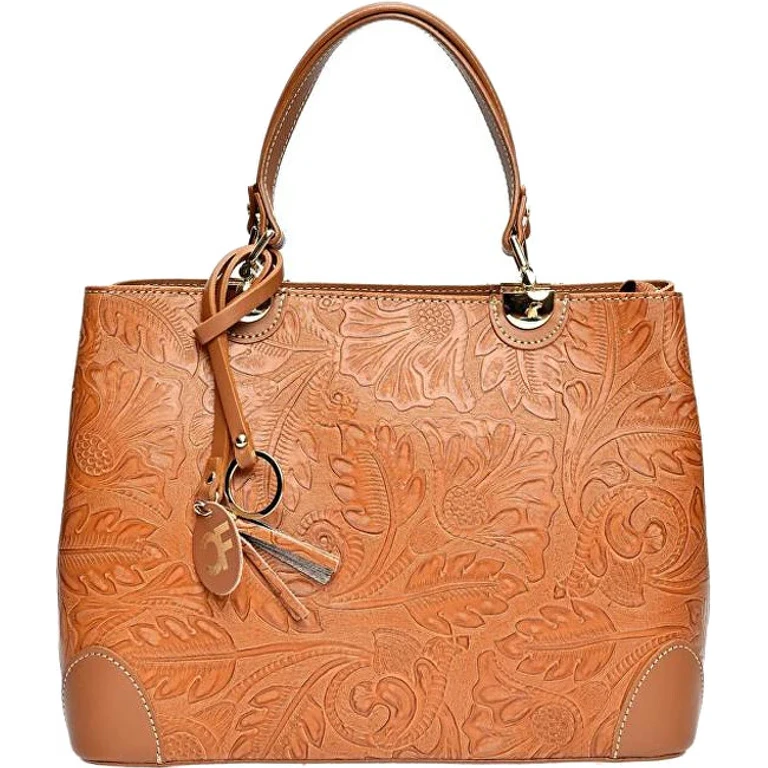 Women's Cognac Leather Handbag
