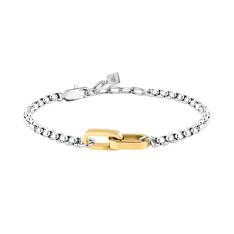 Two-Tone Minimalist Bracelet For Men Motown Saby14