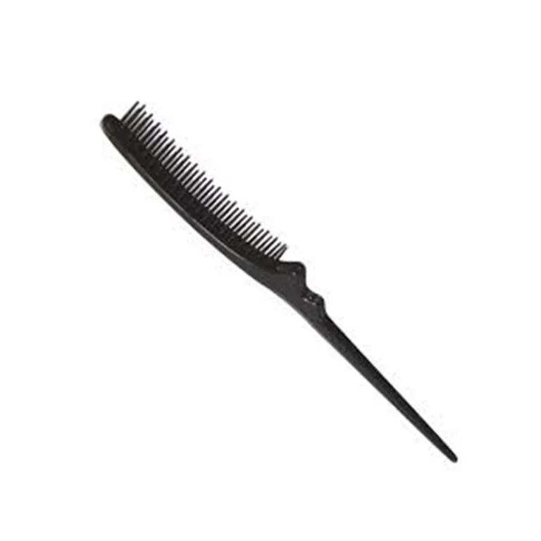 Curved brush Eurostil Crepe with plastic tips, black, 1 unit