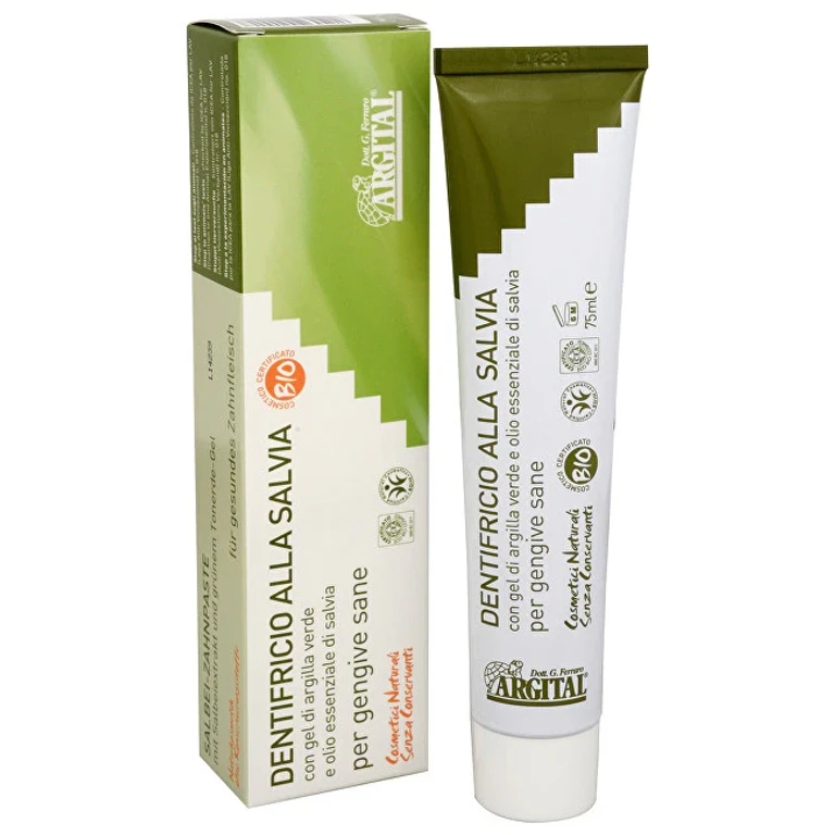 toothpaste with sage and green clay 75 ml