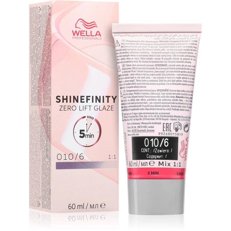 Shinefinity Zero Lift Glaze Hair Dye 60ml 010/6 Transparent | Lavender Shine