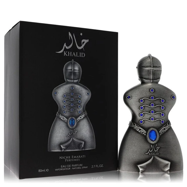 Niche Emarati Khalid by Lattafa Eau De Parfum Spray (Unisex) 2.7 oz for Men