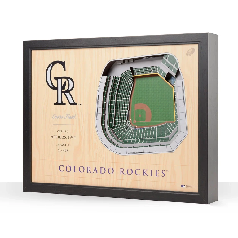 MLB 25-Layer Stadium View 3D Wall ArtColorado Rockies:- Colorado Rockies