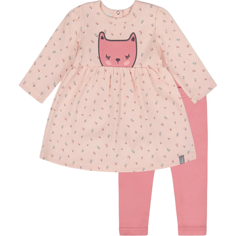 Organic Cotton Dress and Leggings Set - Baby Girl