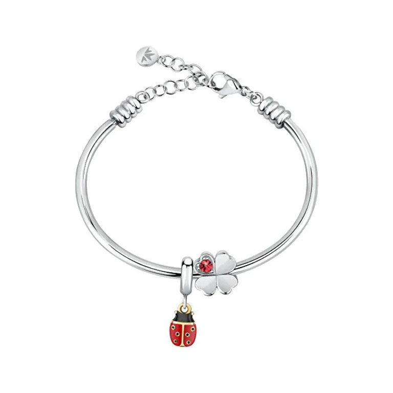 Drops Scz1280 Elegante Lucky Charm Bracelet in Steel