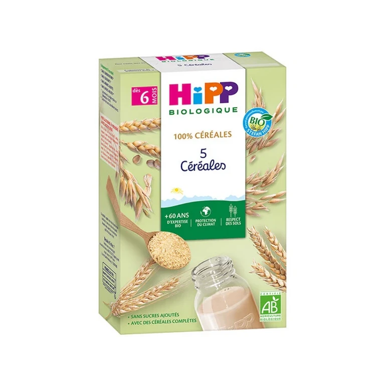 100% Cereals - 5 Cereals - From 6 months - ORGANIC 250 g