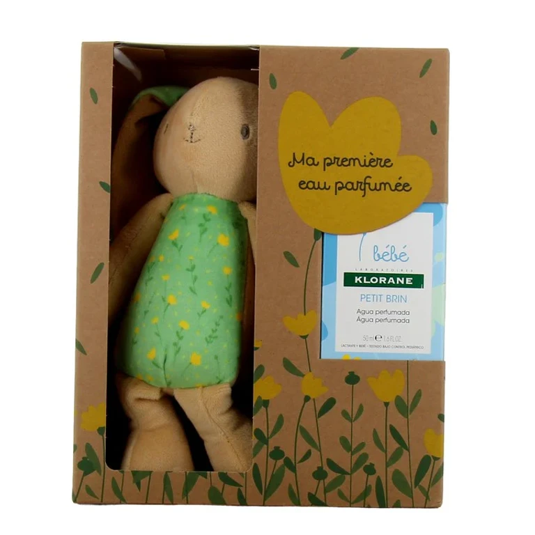 Baby Gift Set My First Petit Brin Scented Water 50ml + Free Rabbit Plush Toy
