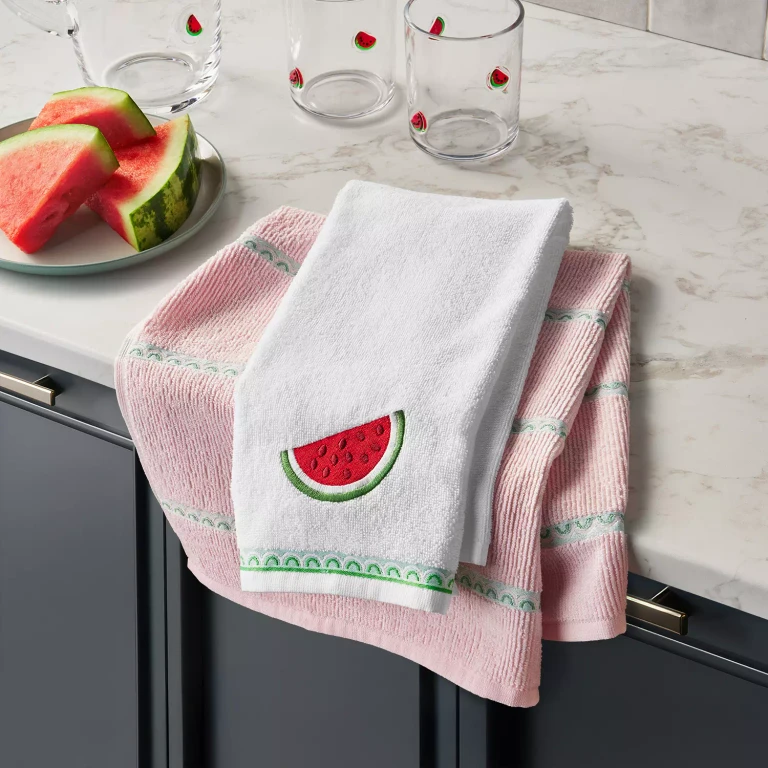 Fruit Capsules Kitchen Towel Set, 8-Pack: Watermelon:- Watermelon