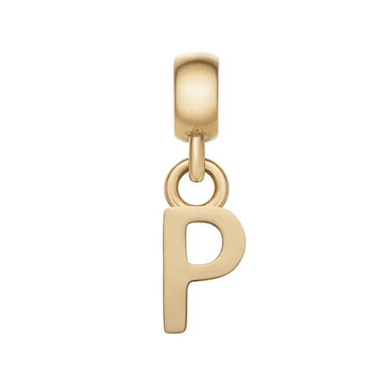 Gold-Plated Pendant with Letter "P" Dw00400499