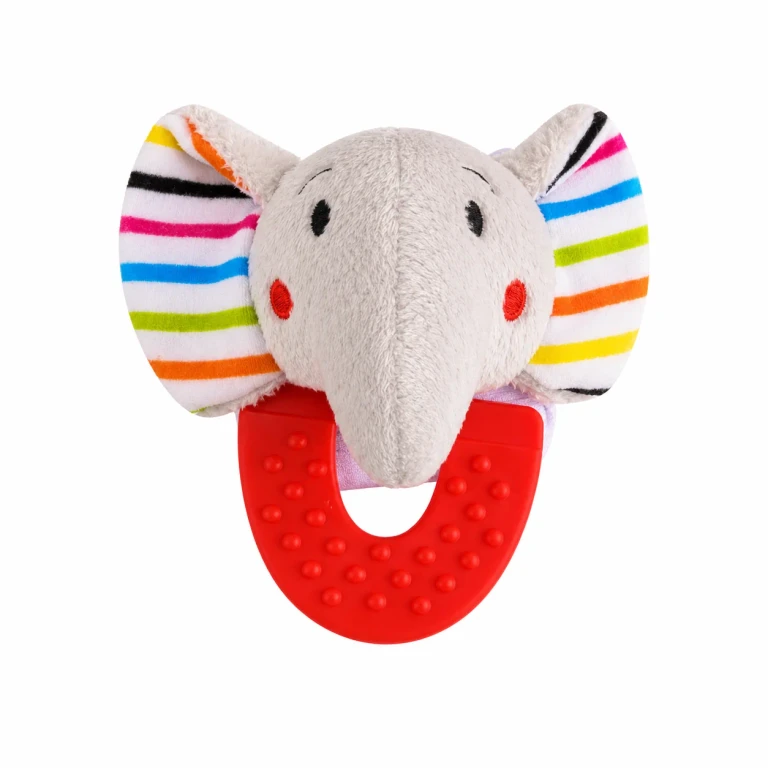 Elephant Silicone Baby Teether Toy Hands-Free Wristband Design BPA-Free Soothing Relief for Sore Gums Easy-to-Hold Teething Toy for Infants & Toddlers 0-12 Months