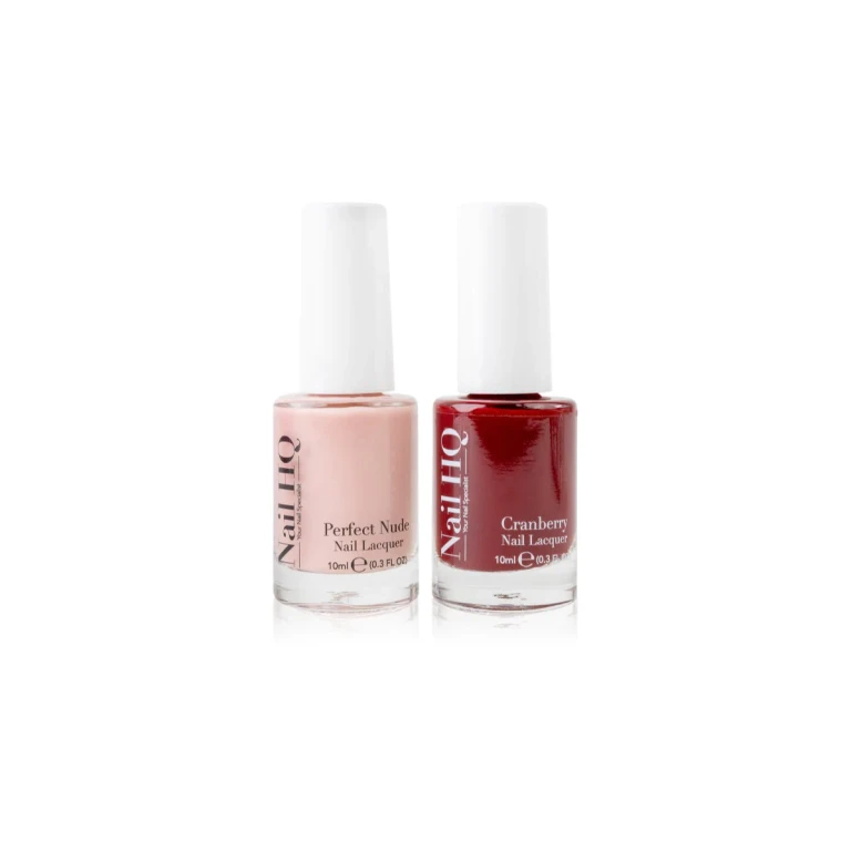 Cranberry Crush Duo nail polish set Perfect Nude nail polish 10 ml + Cranberry nail polish 10ml