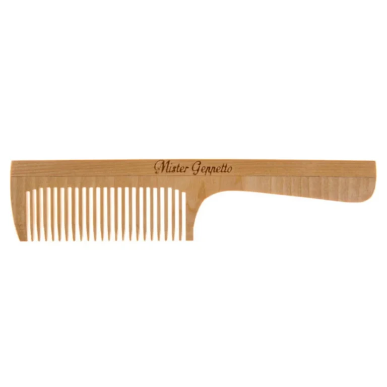 Wooden comb, 43x197 mm (with thick handle)