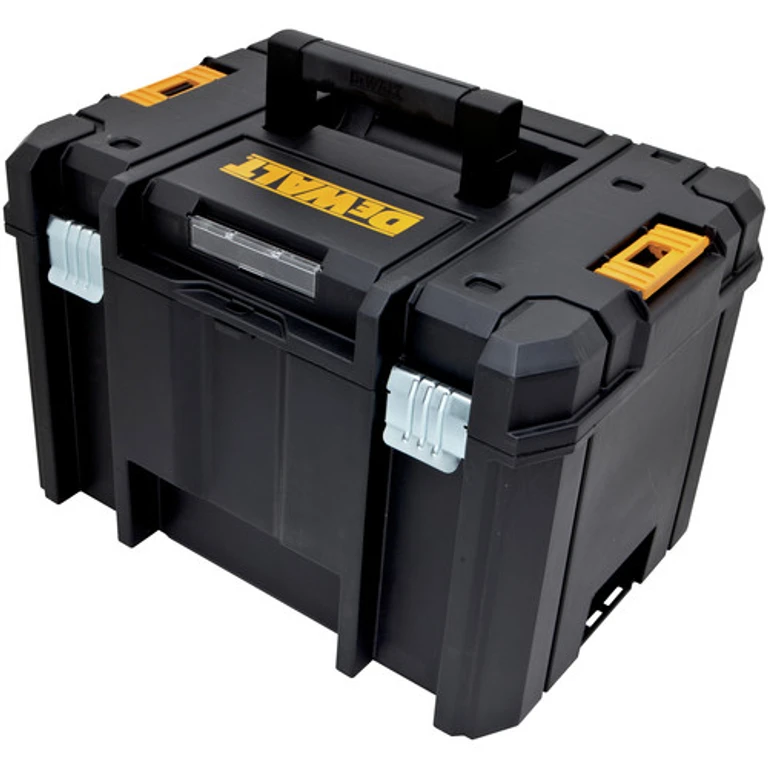 DWST17806 TSTAK VI 13 in. x 17-1/4 in. x 11-7/8 in. Deep Storage Box with Flat Top - Black