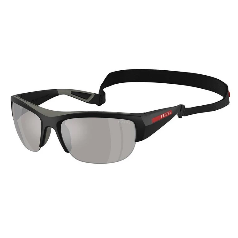 Light Grey Mirror Silver Wrap Mens Sunglasses PS A01S 1BO05A 69