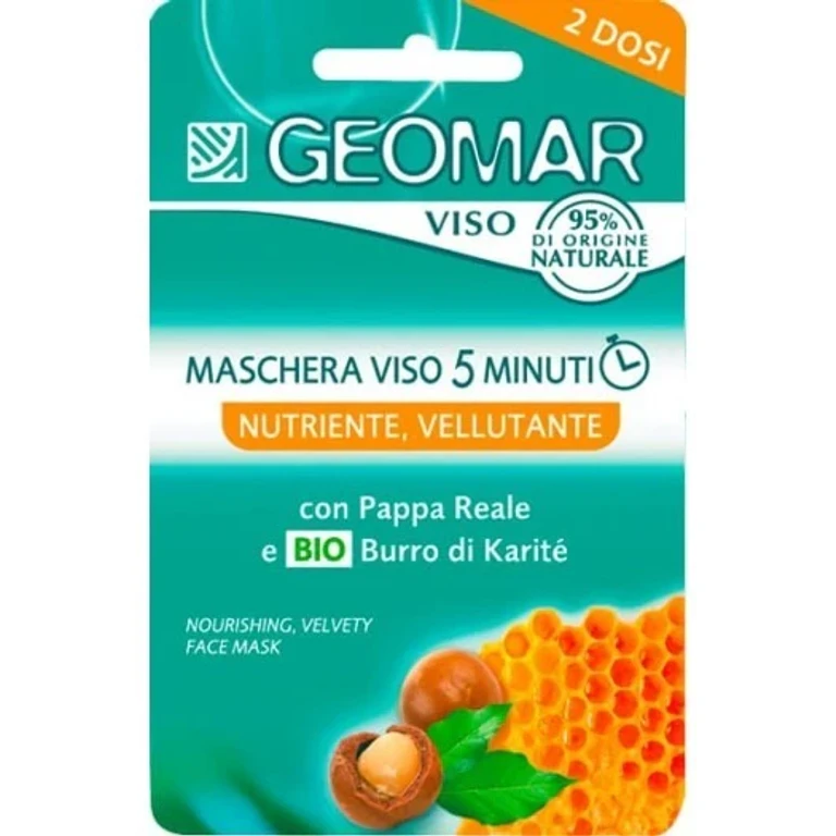 5 Minute Nourishing Velvety Face Mask With Organic Shea Butter And Royal Jelly 2 Doses Of 15 Ml