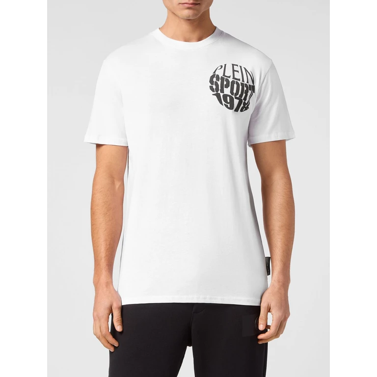 Slim Fit Cotton T-Shirt with Front Logo Print (FADCMTK7561STE003N0102)