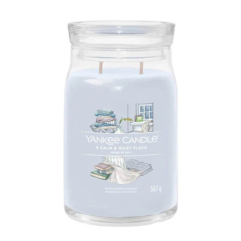 Signature Aromatic Candle in Large Glass A Calm & Quiet Place 567 G