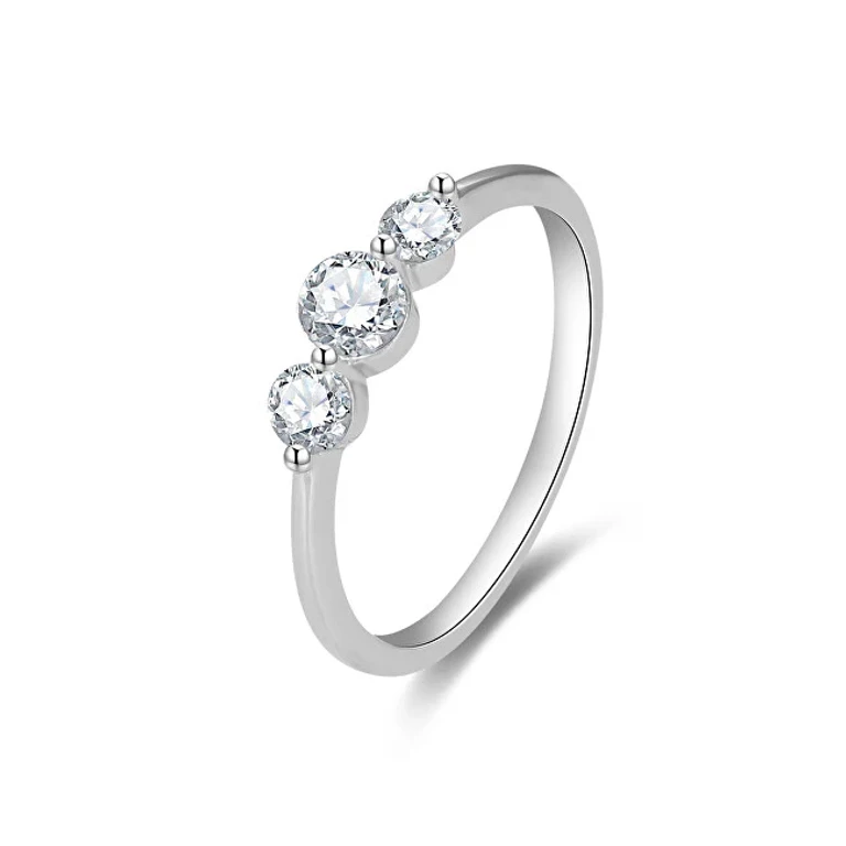 Fine Engagement Ring with Zirconia AGG466 - Circuit: 58 mm