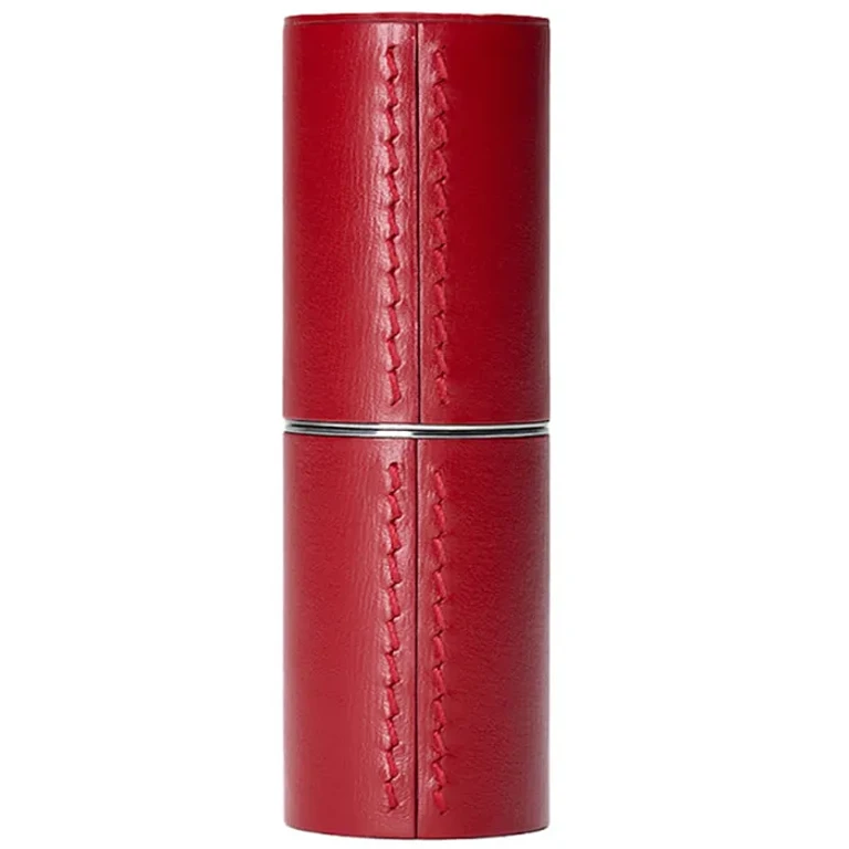 Red leather lipstick case La Bouche Rouge