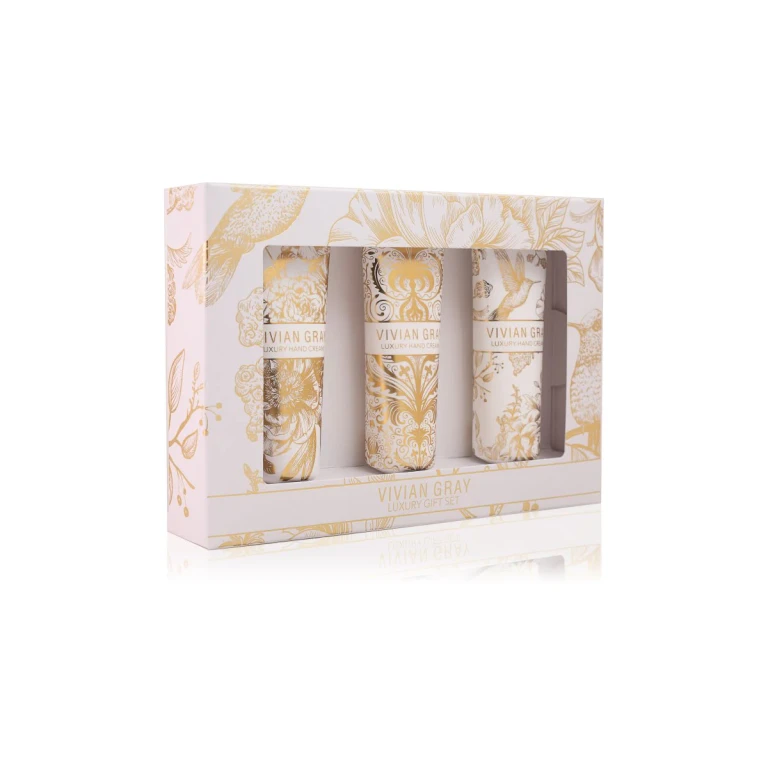 Velvet White hand gift box