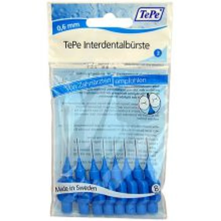 Interdental Brush Regular (0.6mm Blue 8pcs)