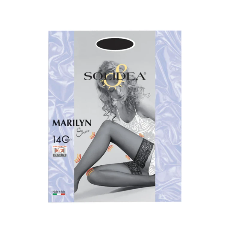 Marilyn 140Den Sheer Hold Up Stockings 18 21mmHg 3ML Sand