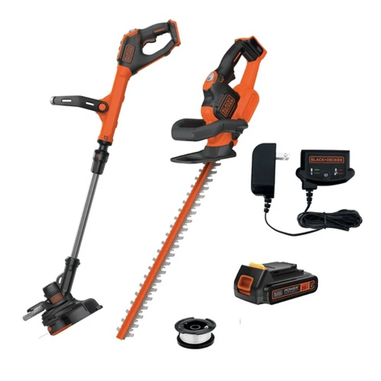 20V MAX POWERCUT 22 in. Cordless Hedge Trimmer Kit and 20V MAX EASYFEED 12 in. Cordless String Trimmer/Edger Kit with 3 Batteries (1.5 Ah) Bundle