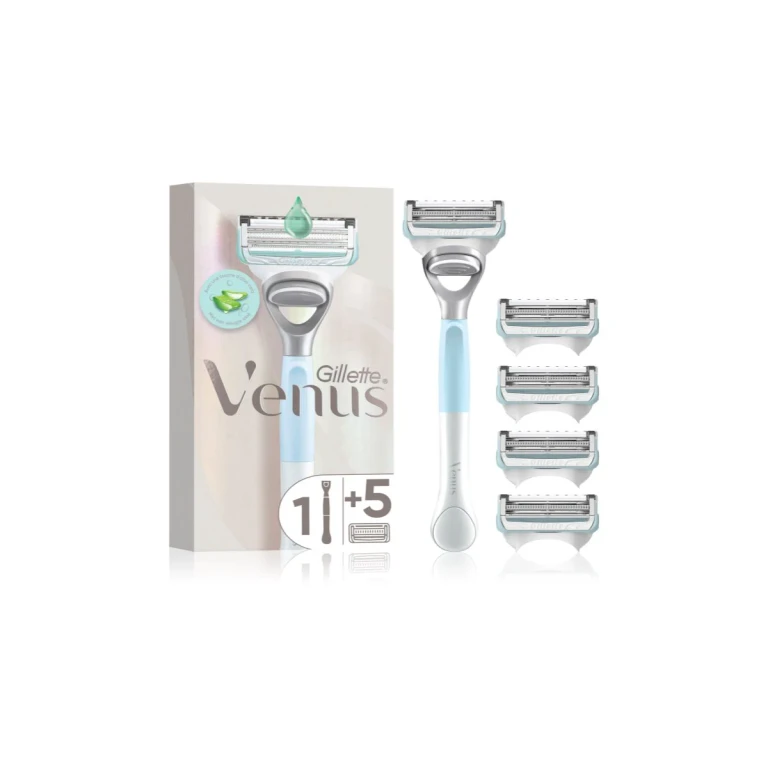 Venus Pubic Hair&Skin Bikini Trimmer + 5pcs Replacement Head