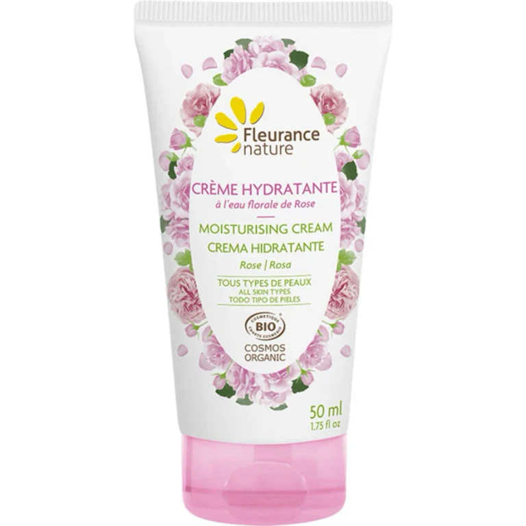 MOISTURIZING cream with organic ROSE FLORAL water All skin types 50ml