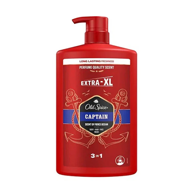 Shower Gel For Men Captain (Body-Hair-Face Cleanser) 1000 Ml