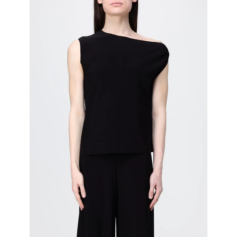 Asymmetric Jersey Top (KK1206PL143001BLACK)