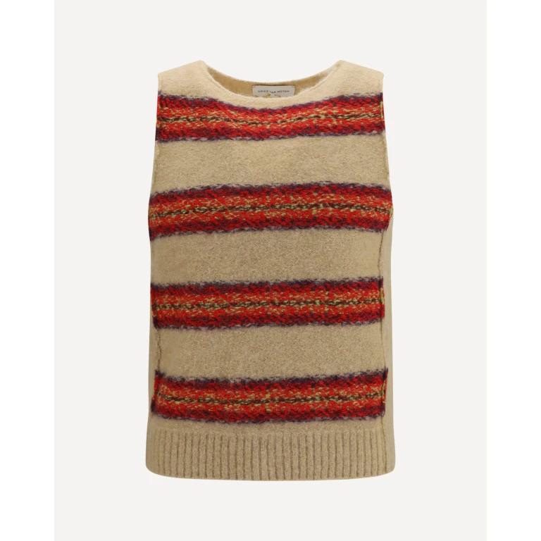 Striped sleeveless Sweater Vest Male M