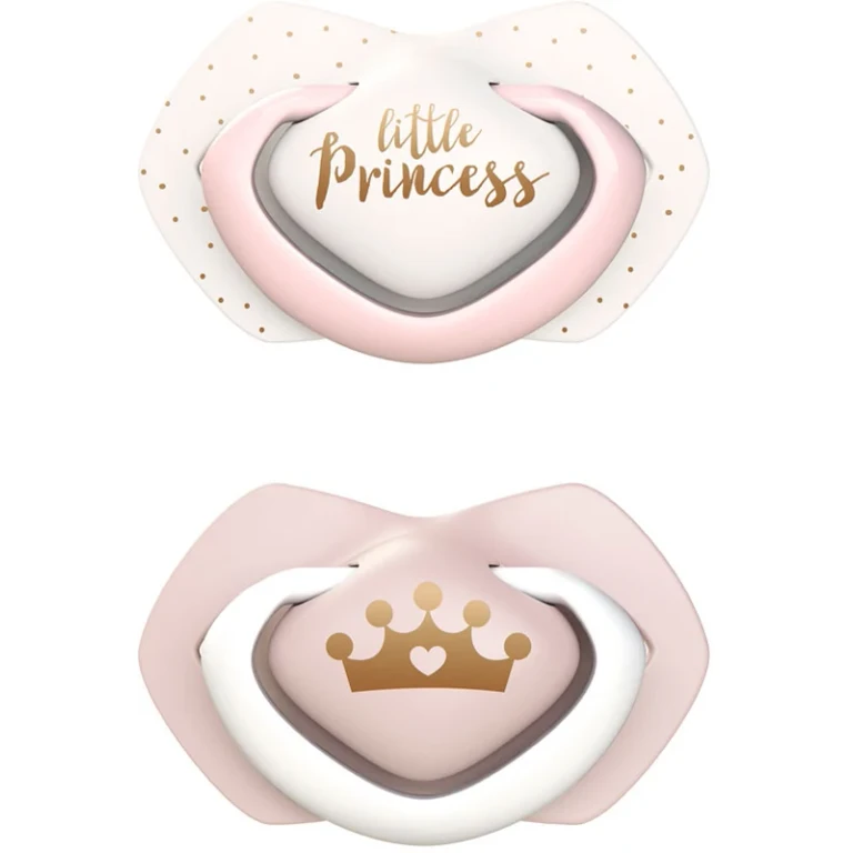 Royal Baby B 6-18 m pink pacifier 2 pcs