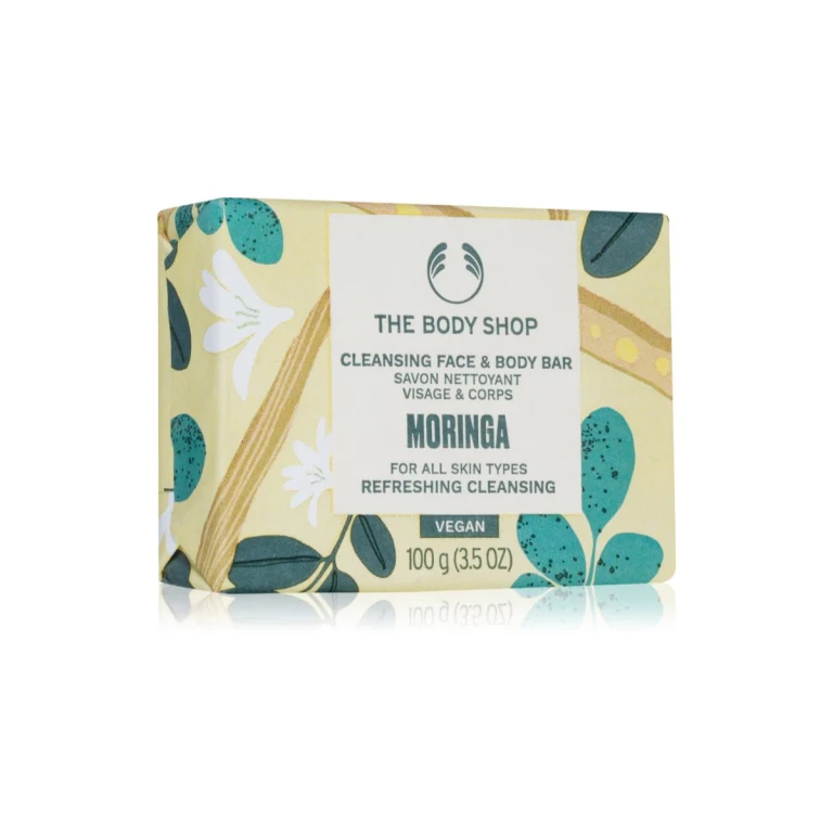 Moringa solid cleansing soap for face and body 100 g