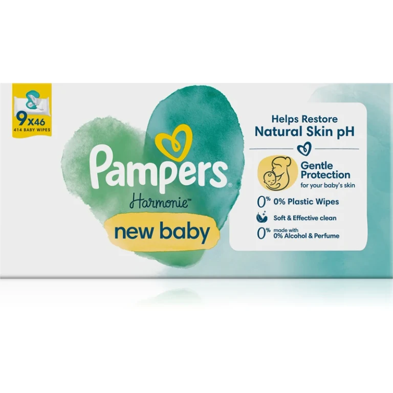 Harmonie New Baby Wet Wipes for Children 414 Pieces