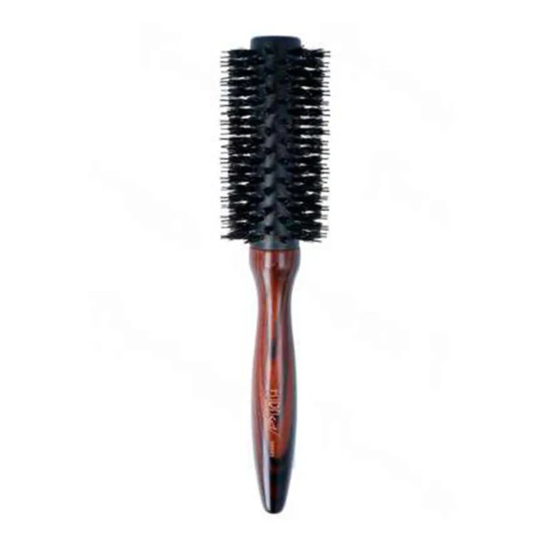 Wooden thermal round brush Eurostil with a 15 mm tip, 1 unit