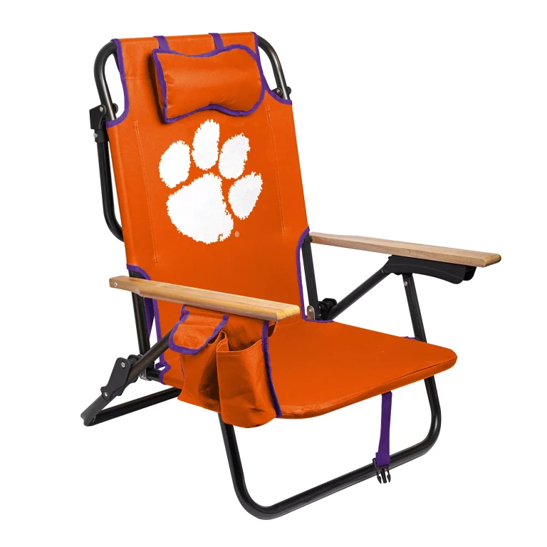 Clemson Tigers Reclining Beach Chair