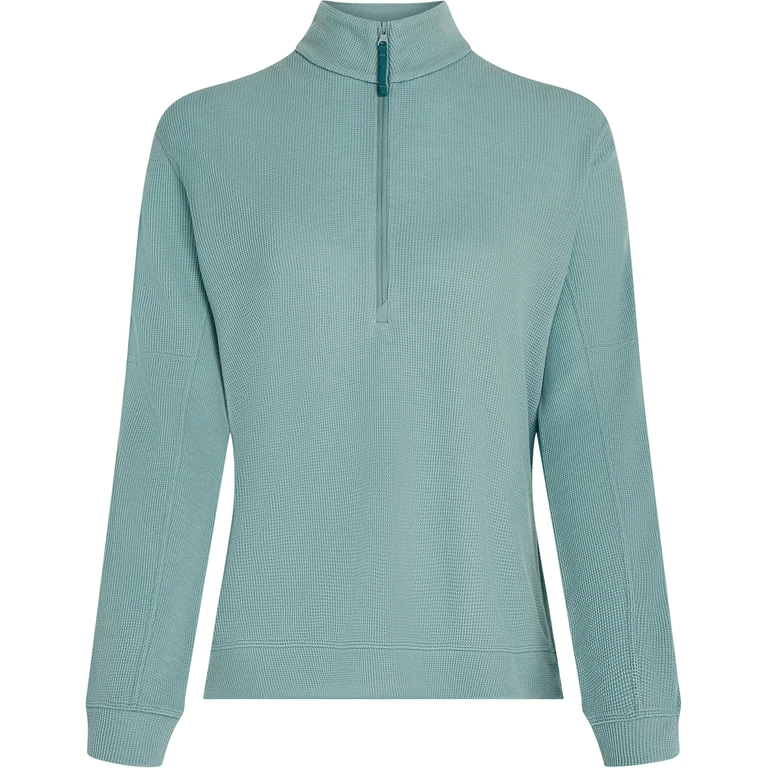 Merino 260 Waffle Knit Wander Long Sleeve Half Zip Top - Women's
