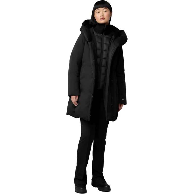 Camelia-C Slim-Fit Classic Down Coat with Large Hood - Women's