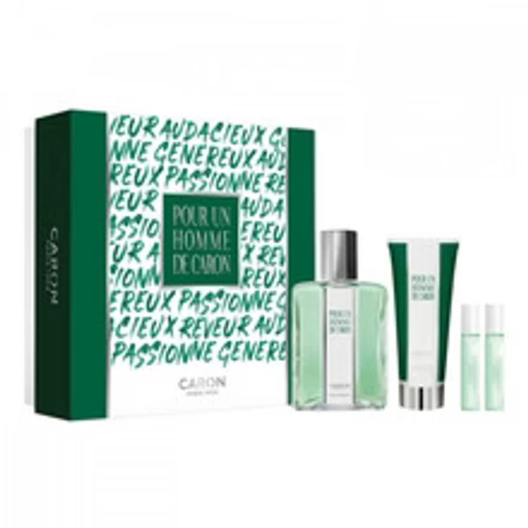 Gift set of Caron EDT 125 ml, shower gel 75 ml, miniature Le Matin EDT 5 ml and miniature Le Soir EDP 5 ml for Men