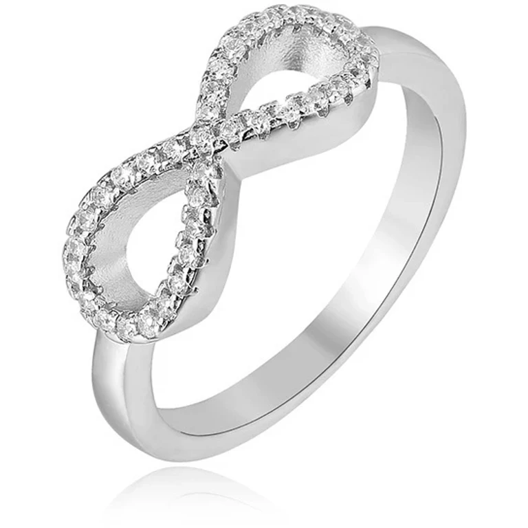 Infinity Silver Ring AGG208 - Circuit: 50 mm