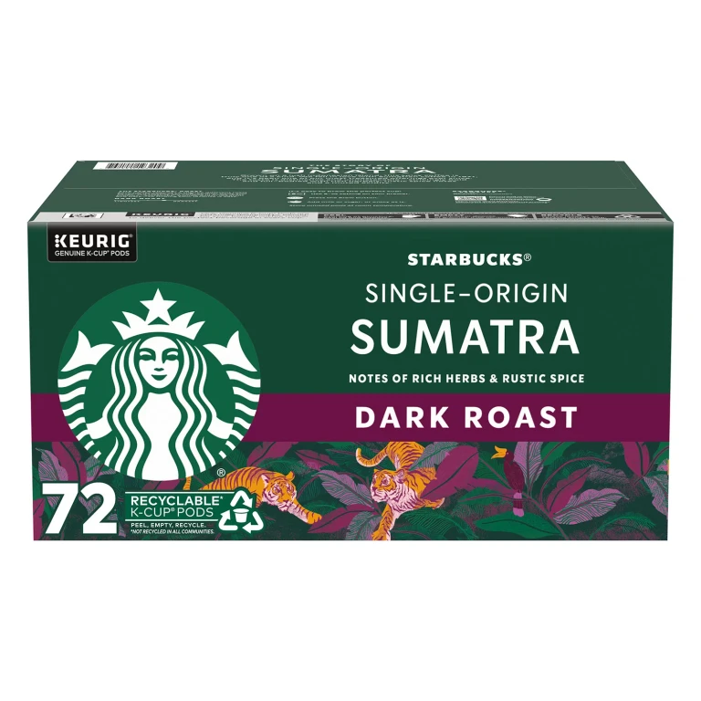 Dark Roast K-Cup Coffee Pods, Single-Origin Sumatra, 72 ct.