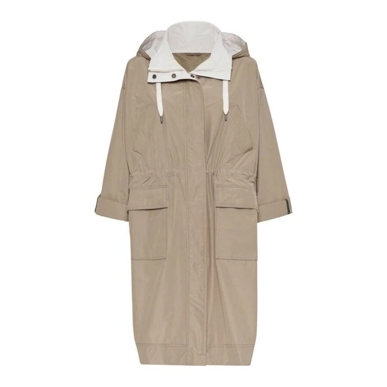 Wolight Beige Hooded Parka