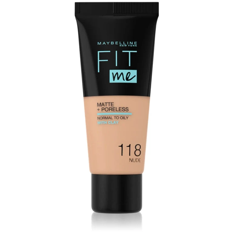 Fit Me! Matte + Poreless Foundation 118 Nude 30 ml