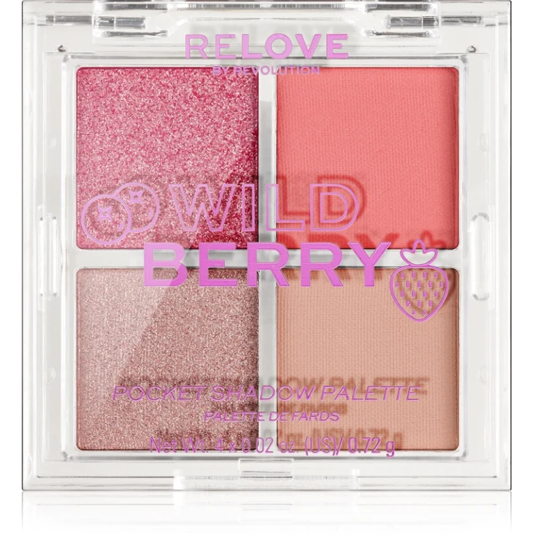 Pocket Eyeshadow Palette Wild Berry 4x0.72 g